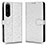 Custodia Portafoglio In Pelle Cover con Supporto C01X per Sony Xperia 1 IV SO-51C