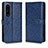 Custodia Portafoglio In Pelle Cover con Supporto C01X per Sony Xperia 1 IV SO-51C Blu