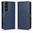 Custodia Portafoglio In Pelle Cover con Supporto C01X per Sony Xperia 1 V