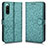 Custodia Portafoglio In Pelle Cover con Supporto C01X per Sony Xperia 10 IV Verde