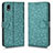 Custodia Portafoglio In Pelle Cover con Supporto C01X per Sony Xperia Ace III SOG08 Verde