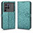 Custodia Portafoglio In Pelle Cover con Supporto C01X per Vivo X80 Pro 5G Verde
