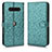 Custodia Portafoglio In Pelle Cover con Supporto C01X per Xiaomi Black Shark 4 5G Verde