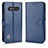 Custodia Portafoglio In Pelle Cover con Supporto C01X per Xiaomi Black Shark 4S Pro 5G Blu