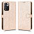 Custodia Portafoglio In Pelle Cover con Supporto C01X per Xiaomi Mi 11i 5G (2022) Oro