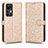 Custodia Portafoglio In Pelle Cover con Supporto C01X per Xiaomi Mi 12T Pro 5G Oro