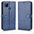 Custodia Portafoglio In Pelle Cover con Supporto C01X per Xiaomi POCO C31 Blu