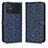 Custodia Portafoglio In Pelle Cover con Supporto C01X per Xiaomi Poco C40 Blu