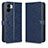 Custodia Portafoglio In Pelle Cover con Supporto C01X per Xiaomi Poco C50 Blu