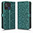 Custodia Portafoglio In Pelle Cover con Supporto C01X per Xiaomi Poco C55 Verde