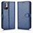 Custodia Portafoglio In Pelle Cover con Supporto C01X per Xiaomi POCO M3 Pro 5G Blu