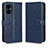 Custodia Portafoglio In Pelle Cover con Supporto C01X per Xiaomi Poco M4 5G Blu