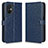 Custodia Portafoglio In Pelle Cover con Supporto C01X per Xiaomi Poco M5 4G Blu