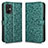 Custodia Portafoglio In Pelle Cover con Supporto C01X per Xiaomi Poco M5 4G Verde