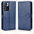 Custodia Portafoglio In Pelle Cover con Supporto C01X per Xiaomi Poco X4 NFC Blu
