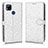 Custodia Portafoglio In Pelle Cover con Supporto C01X per Xiaomi Redmi 10A 4G Argento