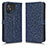 Custodia Portafoglio In Pelle Cover con Supporto C01X per Xiaomi Redmi 12C 4G Blu