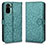 Custodia Portafoglio In Pelle Cover con Supporto C01X per Xiaomi Redmi Note 10 4G Verde