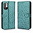 Custodia Portafoglio In Pelle Cover con Supporto C01X per Xiaomi Redmi Note 10 JE 5G Verde