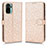 Custodia Portafoglio In Pelle Cover con Supporto C01X per Xiaomi Redmi Note 10S 4G Oro