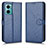 Custodia Portafoglio In Pelle Cover con Supporto C01X per Xiaomi Redmi Note 11E 5G Blu