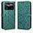 Custodia Portafoglio In Pelle Cover con Supporto C01X per Xiaomi Redmi Note 11E Pro 5G Verde