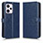 Custodia Portafoglio In Pelle Cover con Supporto C01X per Xiaomi Redmi Note 12 Explorer Blu
