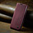 Custodia Portafoglio In Pelle Cover con Supporto C02S per Oppo Reno8 T 4G Rosso Rosa