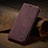 Custodia Portafoglio In Pelle Cover con Supporto C02S per Samsung Galaxy A10s Rosso Rosa