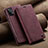 Custodia Portafoglio In Pelle Cover con Supporto C02S per Samsung Galaxy A32 4G Rosso Rosa