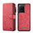 Custodia Portafoglio In Pelle Cover con Supporto C02S per Samsung Galaxy S20 Ultra Rosso