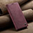 Custodia Portafoglio In Pelle Cover con Supporto C02S per Xiaomi POCO M3 Pro 5G Rosso Rosa