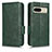 Custodia Portafoglio In Pelle Cover con Supporto C02X per Google Pixel 7 5G Verde