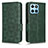 Custodia Portafoglio In Pelle Cover con Supporto C02X per Huawei Honor 70 Lite 5G Verde