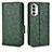 Custodia Portafoglio In Pelle Cover con Supporto C02X per Motorola Moto Edge (2022) 5G Verde