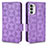 Custodia Portafoglio In Pelle Cover con Supporto C02X per Motorola Moto Edge (2022) 5G Viola