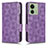 Custodia Portafoglio In Pelle Cover con Supporto C02X per Motorola Moto Edge (2023) 5G Viola