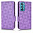 Custodia Portafoglio In Pelle Cover con Supporto C02X per Motorola Moto Edge 30 5G Viola