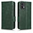 Custodia Portafoglio In Pelle Cover con Supporto C02X per Motorola Moto Edge 30 Lite 5G Verde