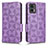 Custodia Portafoglio In Pelle Cover con Supporto C02X per Motorola Moto Edge 30 Lite 5G Viola