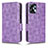 Custodia Portafoglio In Pelle Cover con Supporto C02X per Motorola Moto G13 Viola