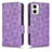 Custodia Portafoglio In Pelle Cover con Supporto C02X per Motorola Moto G53 5G Viola