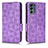 Custodia Portafoglio In Pelle Cover con Supporto C02X per Motorola Moto G62 5G Viola