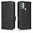 Custodia Portafoglio In Pelle Cover con Supporto C02X per Nokia C31 Nero