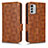 Custodia Portafoglio In Pelle Cover con Supporto C02X per Nokia G60 5G Marrone