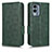 Custodia Portafoglio In Pelle Cover con Supporto C02X per Nokia X30 5G Verde