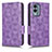 Custodia Portafoglio In Pelle Cover con Supporto C02X per Nokia X30 5G Viola