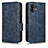 Custodia Portafoglio In Pelle Cover con Supporto C02X per Nothing Phone 2 Blu