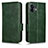 Custodia Portafoglio In Pelle Cover con Supporto C02X per Nothing Phone 2 Verde