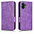 Custodia Portafoglio In Pelle Cover con Supporto C02X per Nothing Phone 2 Viola